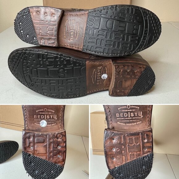 BED STU Manchester Heavily Distressed Tall Leather Riding Boots BEDSTU Size 8.5 - Picture 15 of 16